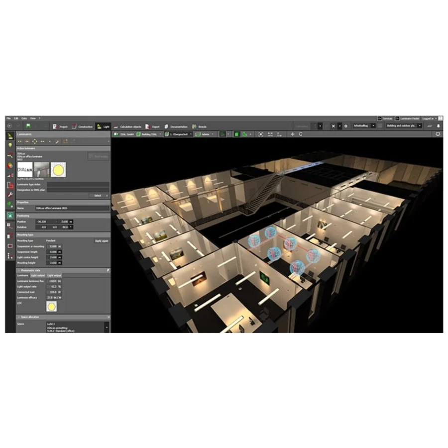 Étude d'éclairement et simulation 3D